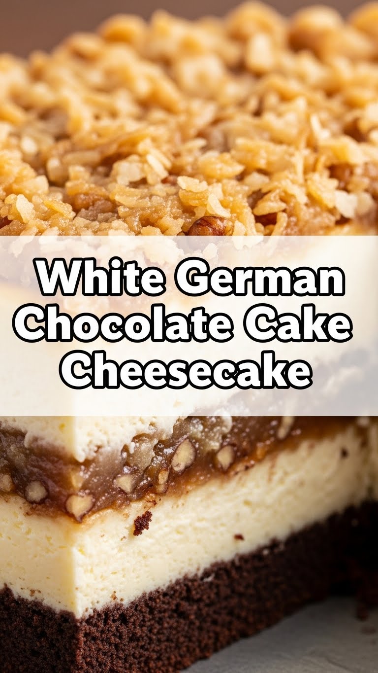 White German Chocolate Cake Cheesecake