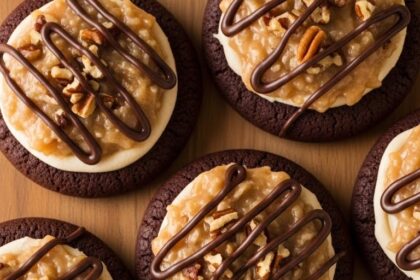 German Chocolate Cake Mix Cookies