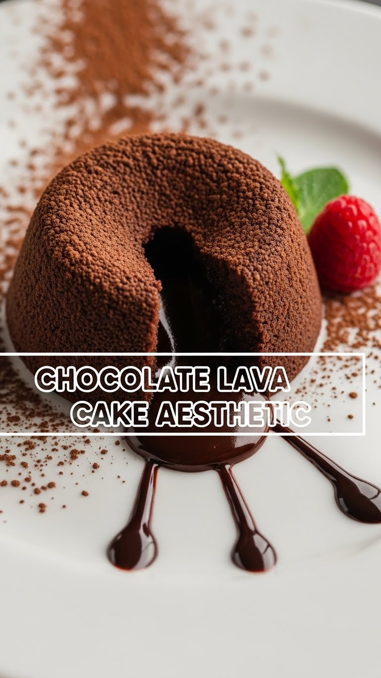 Chocolate Lava Cake Aesthetic