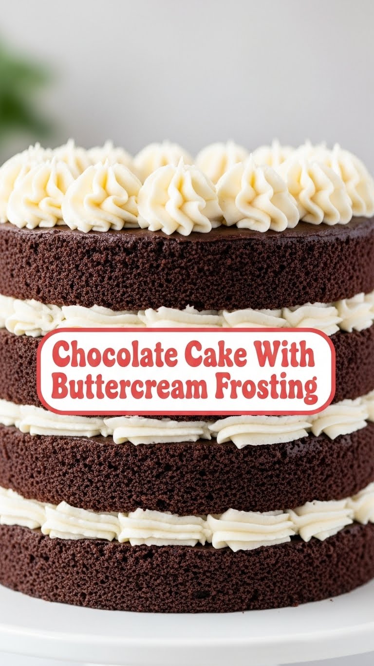 Chocolate Cake With Buttercream Frosting
