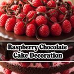 Raspberry Chocolate Cake Decoration