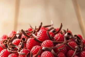 Raspberry Chocolate Cake Decoration