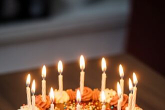 Chocolate Bday Cake Decoration