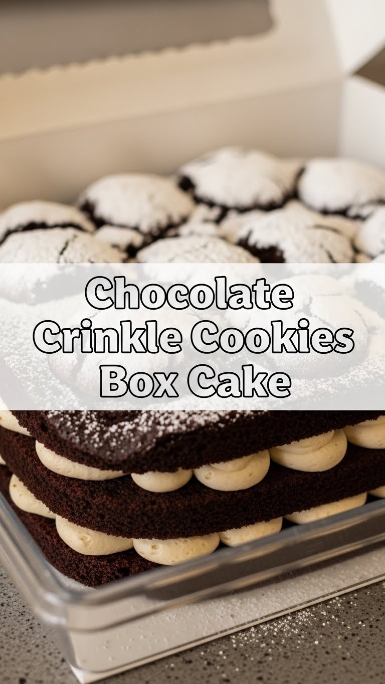 Chocolate Crinkle Cookies Box Cake