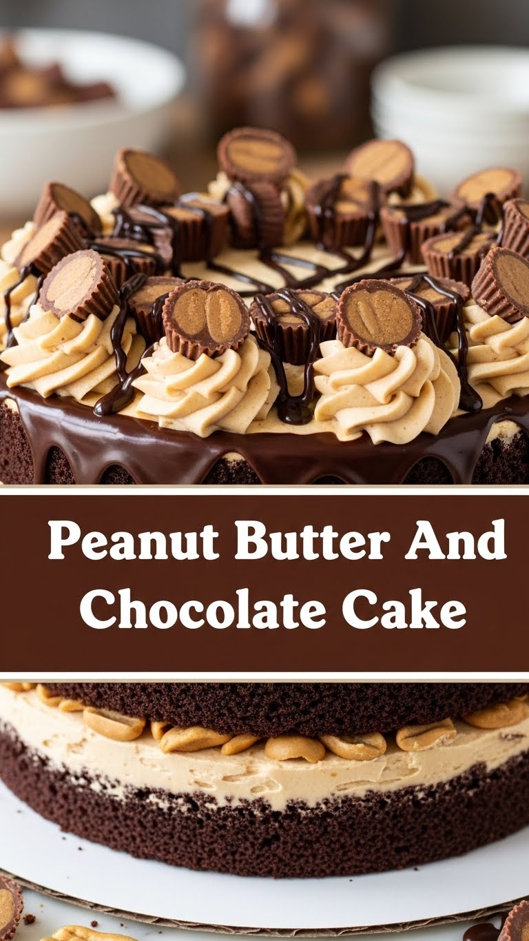 Peanut Butter And Chocolate Cake