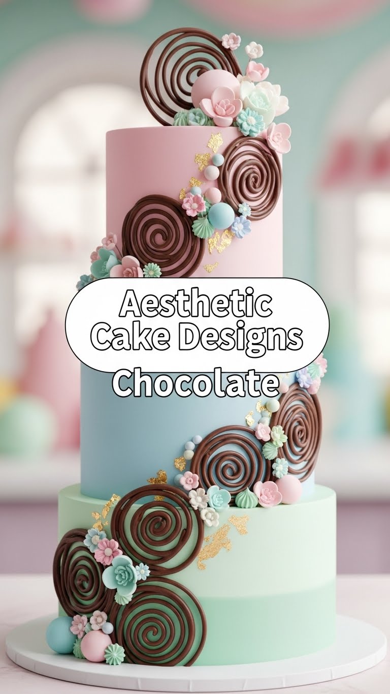 Aesthetic Cake Designs Chocolate