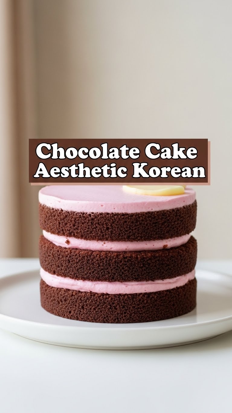 Chocolate Cake Aesthetic Korean