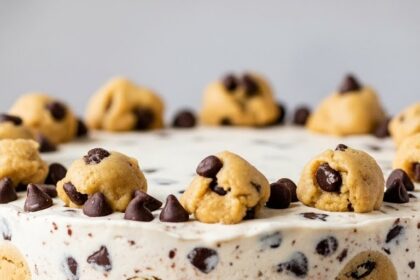 Chocolate Chip Cookie Dough Ice Cream Cake