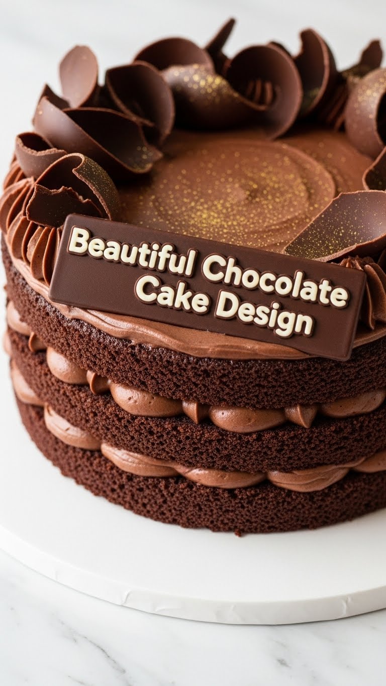 Beautiful Chocolate Cake Design