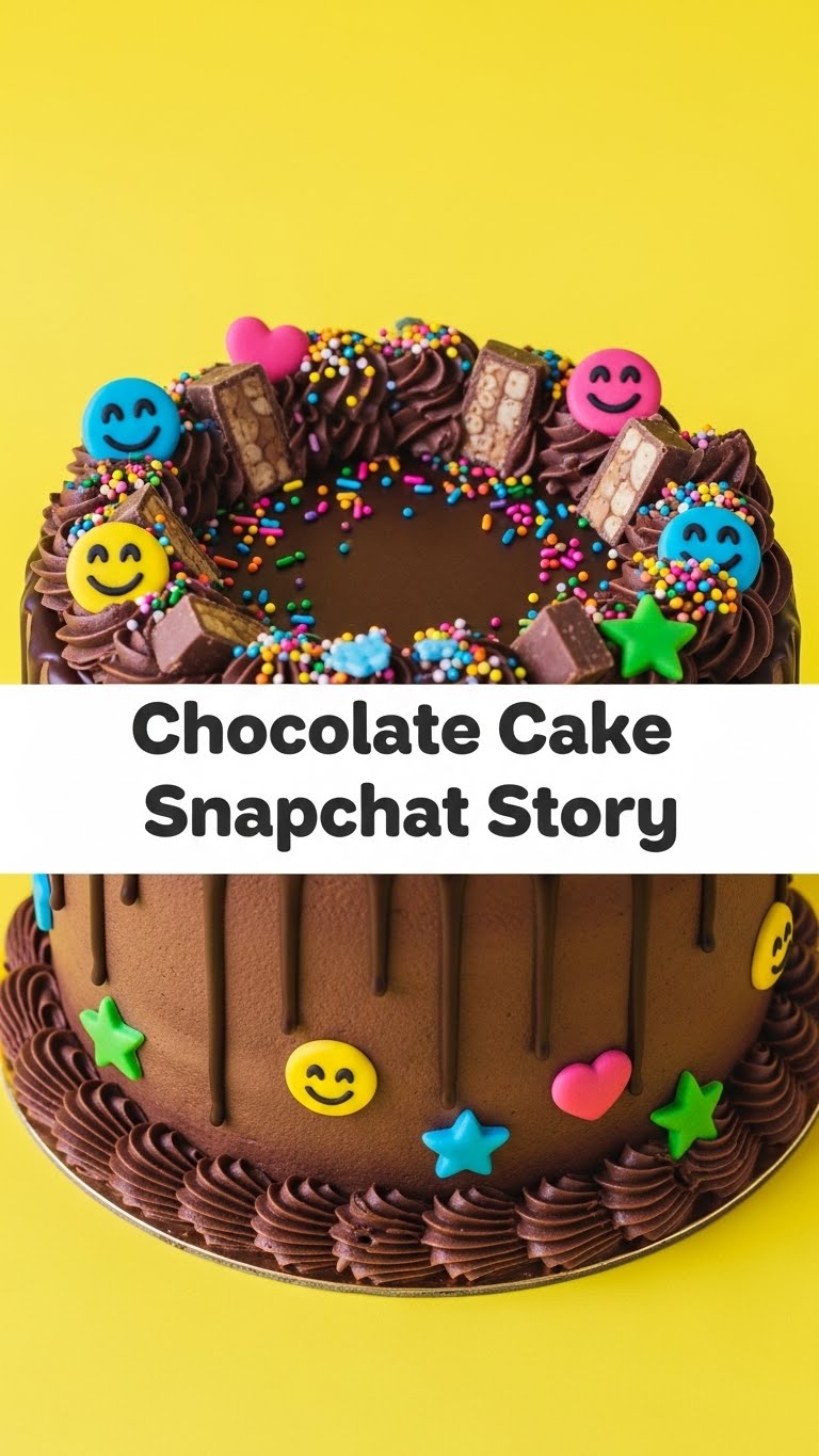 Chocolate Cake Snapchat Story