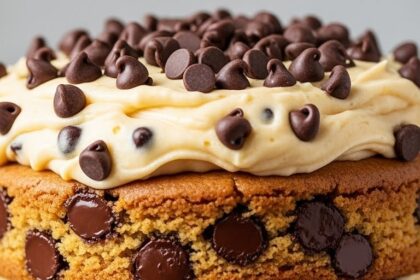 Chocolate Chip Cookie Dough Cake