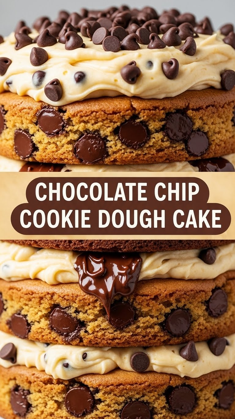 Chocolate Chip Cookie Dough Cake