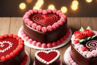 Heart Shape Chocolate Cake Designs