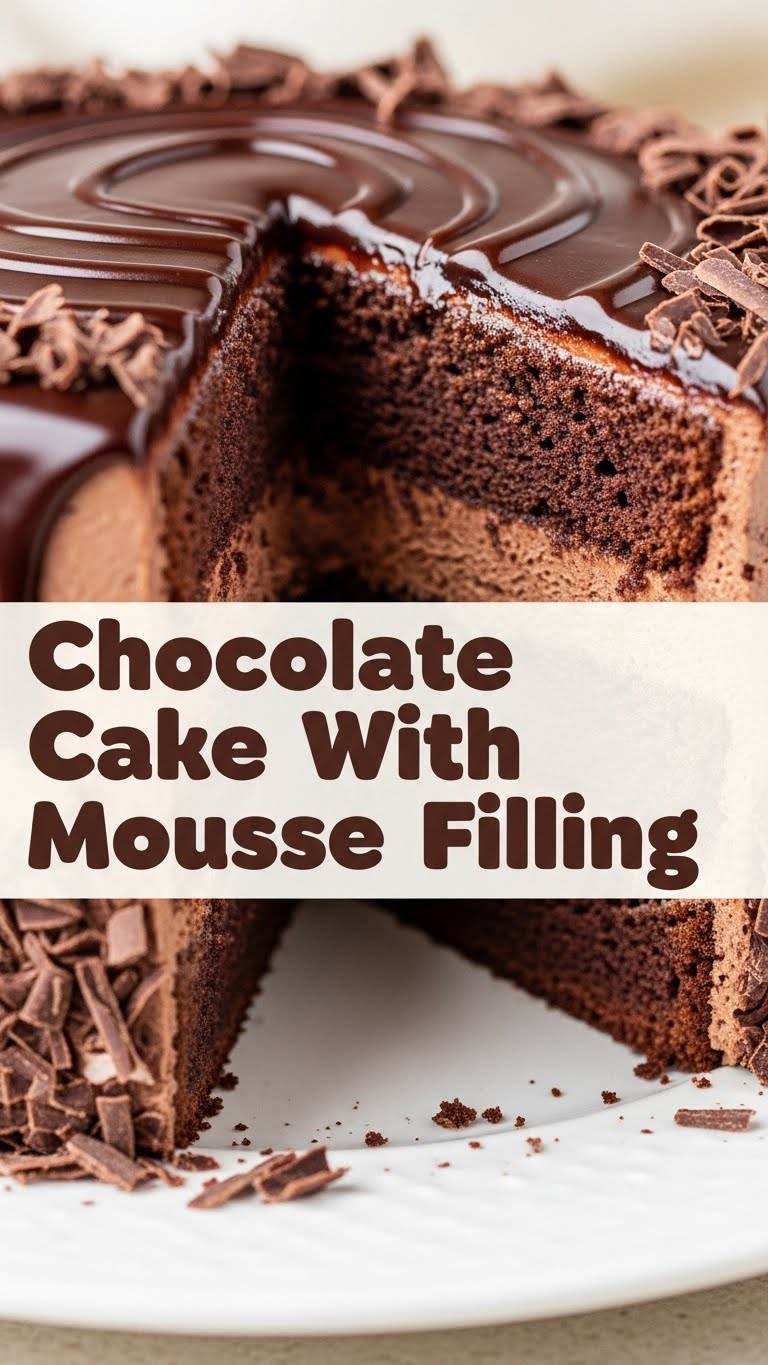 Chocolate Cake With Mousse Filling