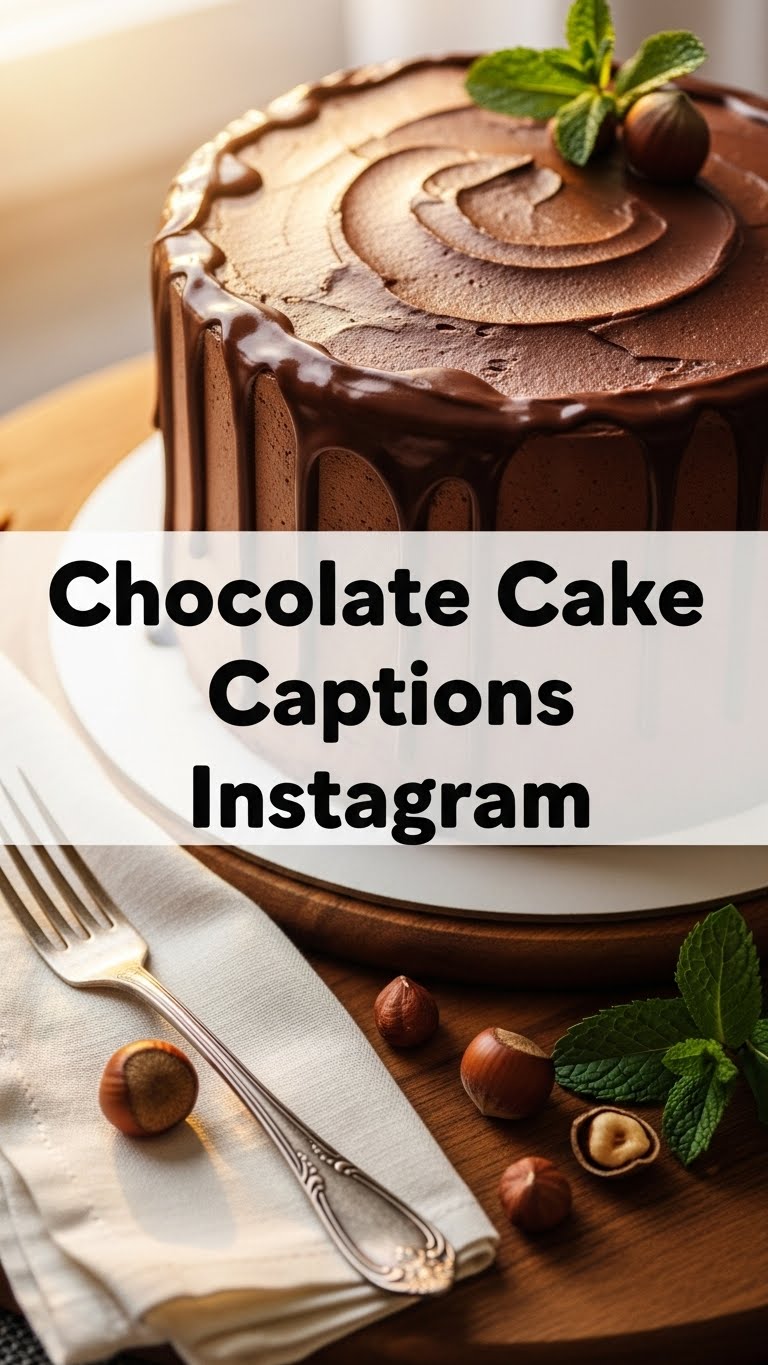 Chocolate Cake Captions Instagram