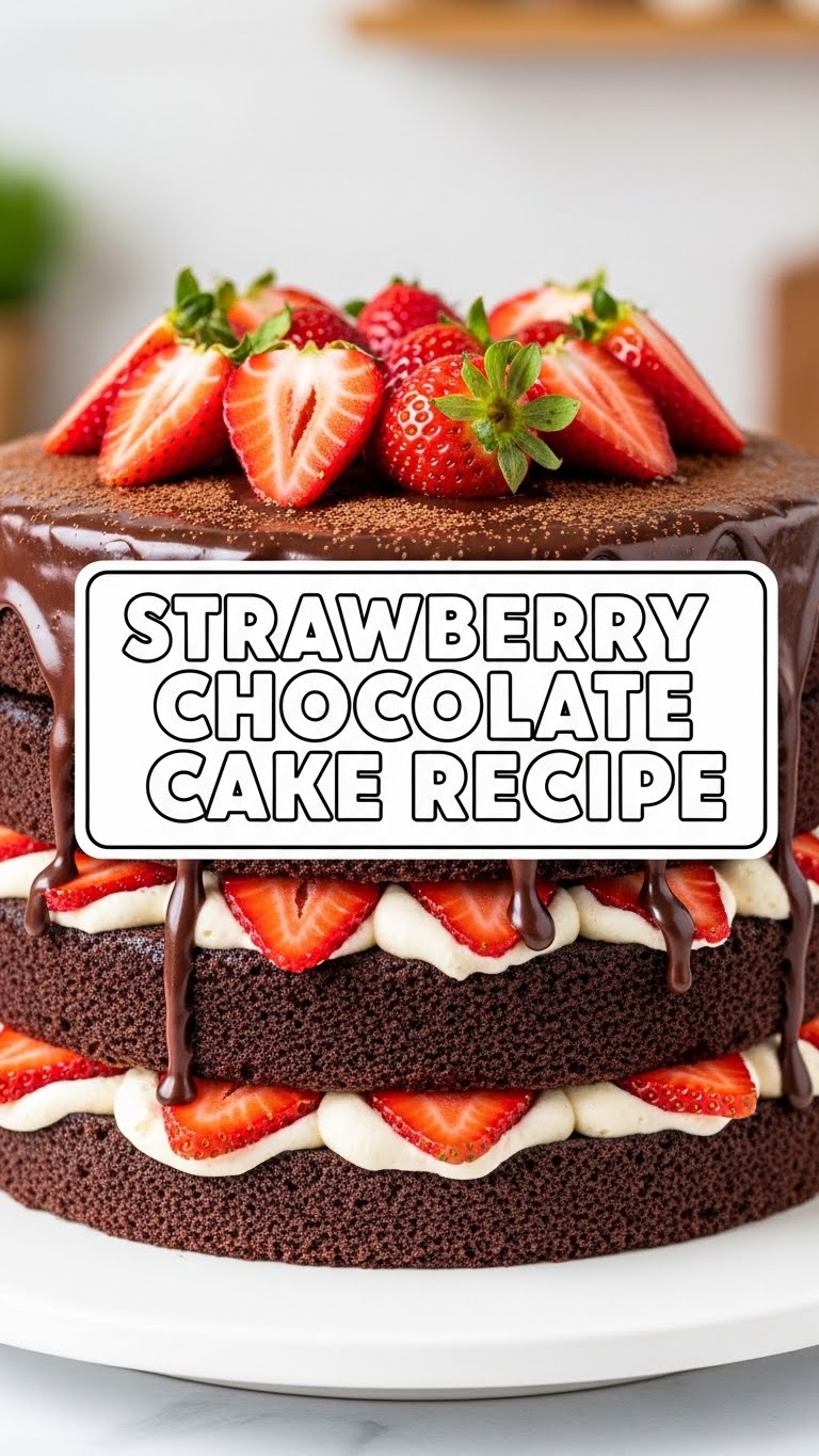 Strawberry Chocolate Cake Recipe