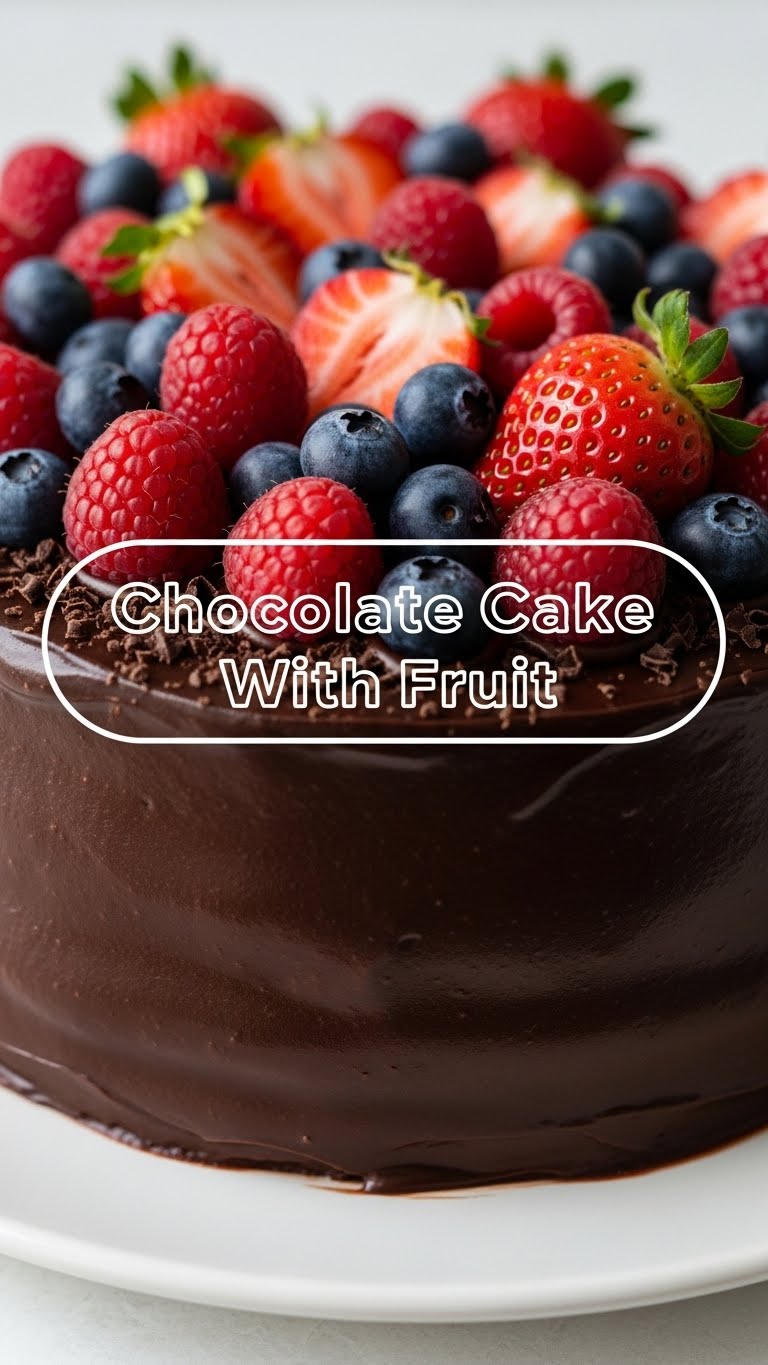 Chocolate Cake With Fruit