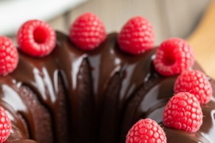 Chocolate Raspberry Bundt Cake