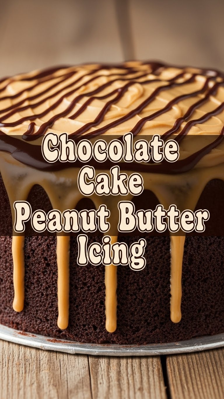 Chocolate Cake Peanut Butter Icing
