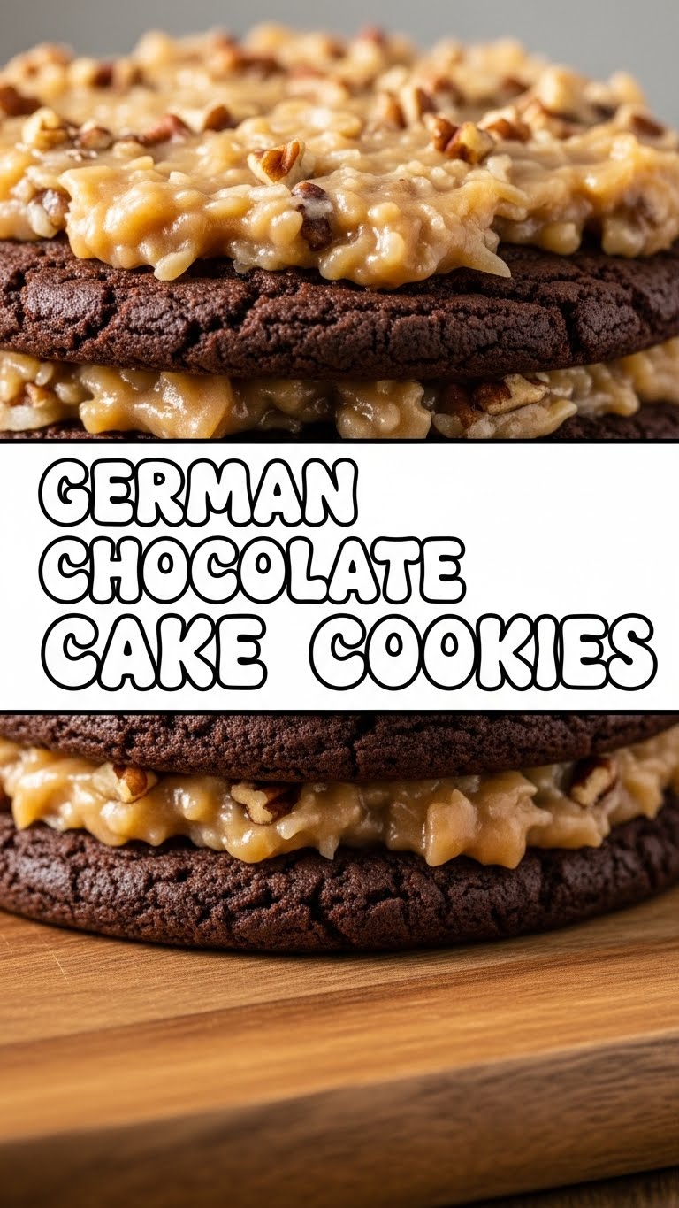 German Chocolate Cake Cookies