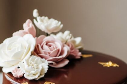 Chocolate Cake Decoration Elegant