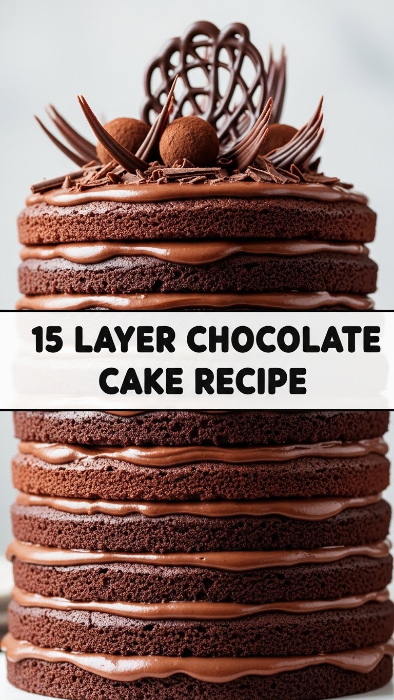 15 Layer Chocolate Cake Recipe