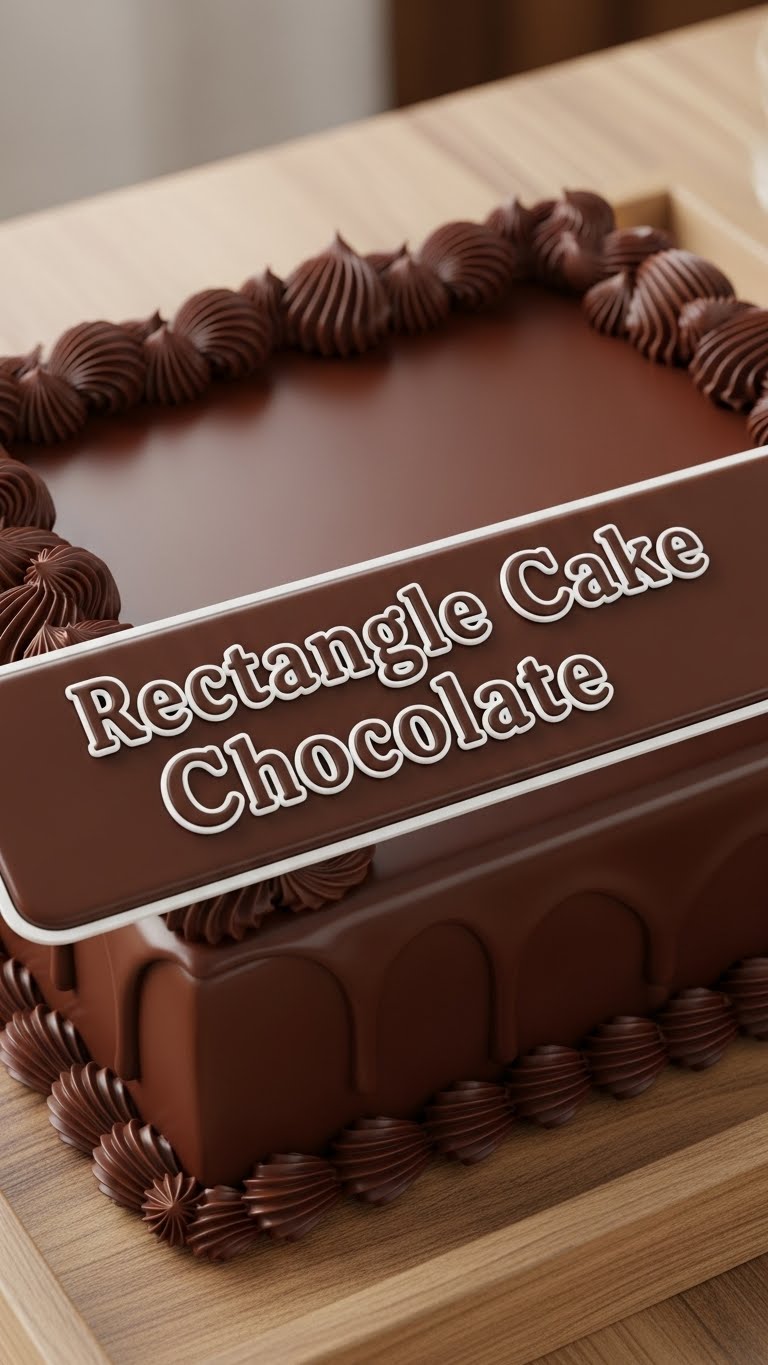Rectangle Cake Chocolate
