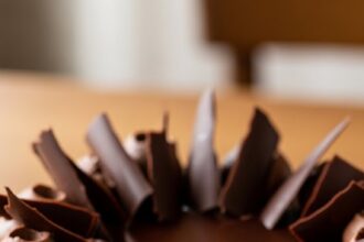 Dark Chocolate Mousse Cake