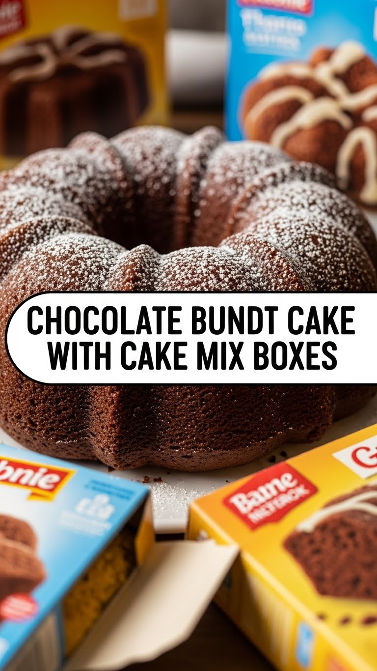Chocolate Bundt Cake With Cake Mix Boxes