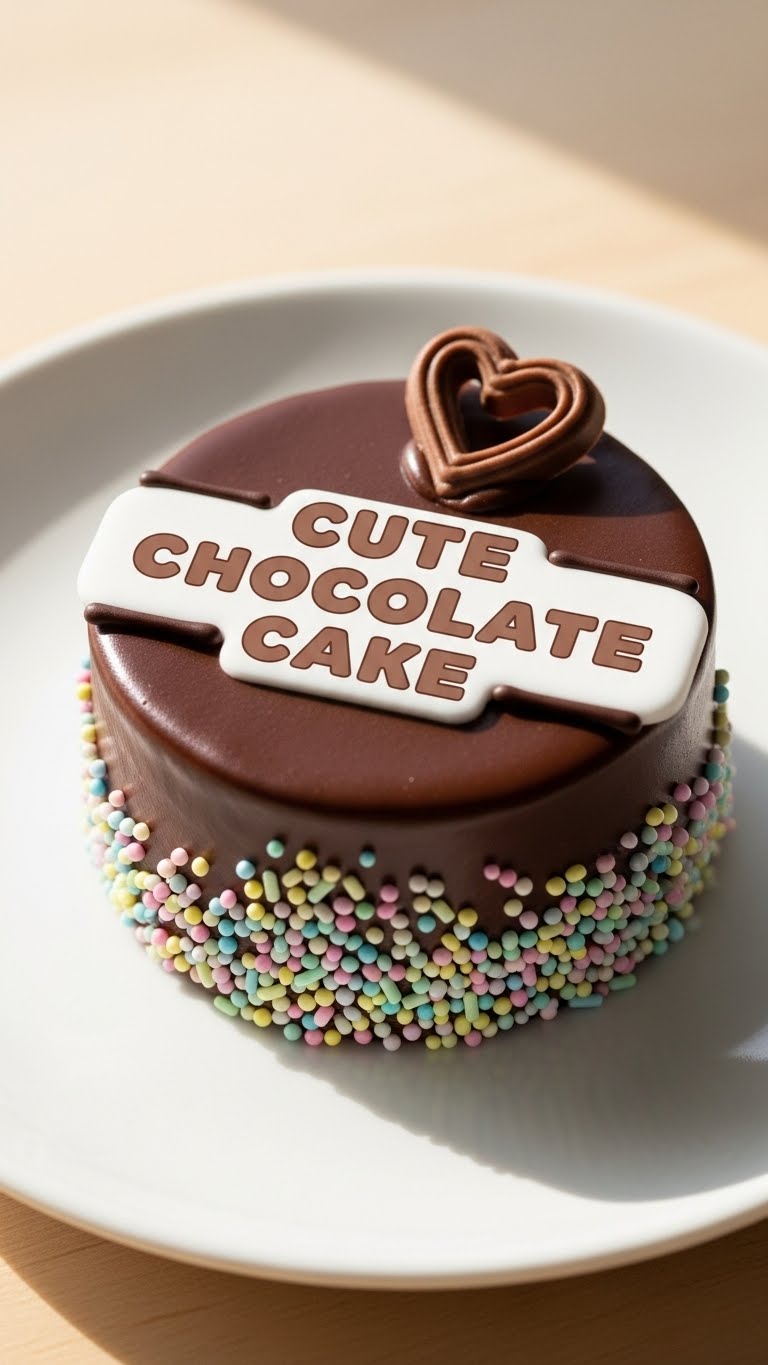 Cute Chocolate Cake