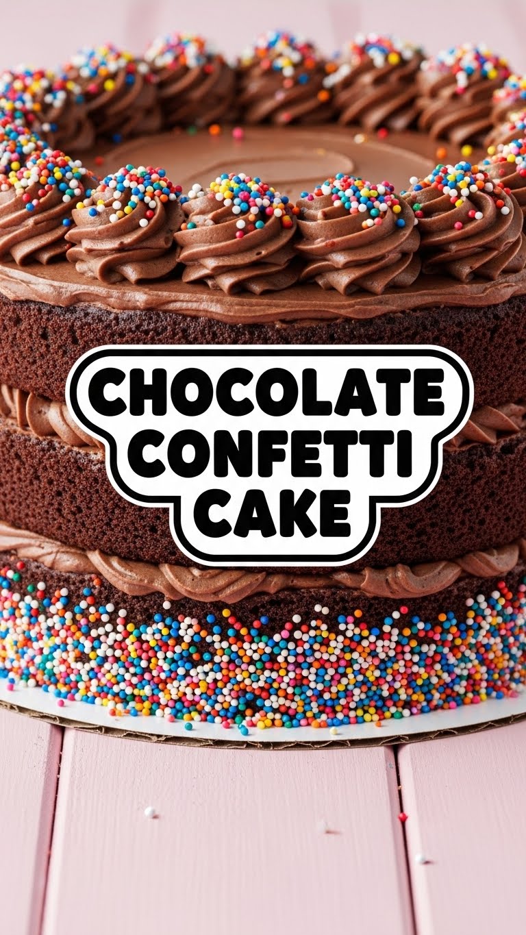 Chocolate Confetti Cake