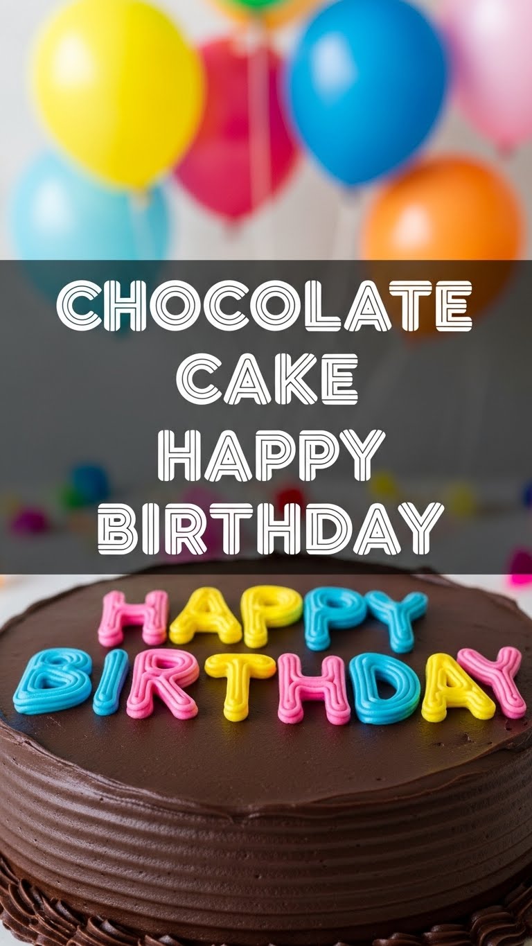 Chocolate Cake Happy Birthday