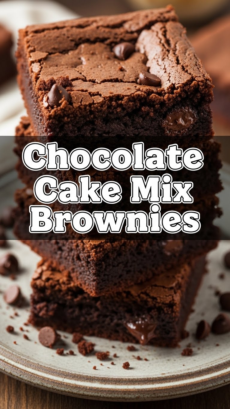 Chocolate Cake Mix Brownies