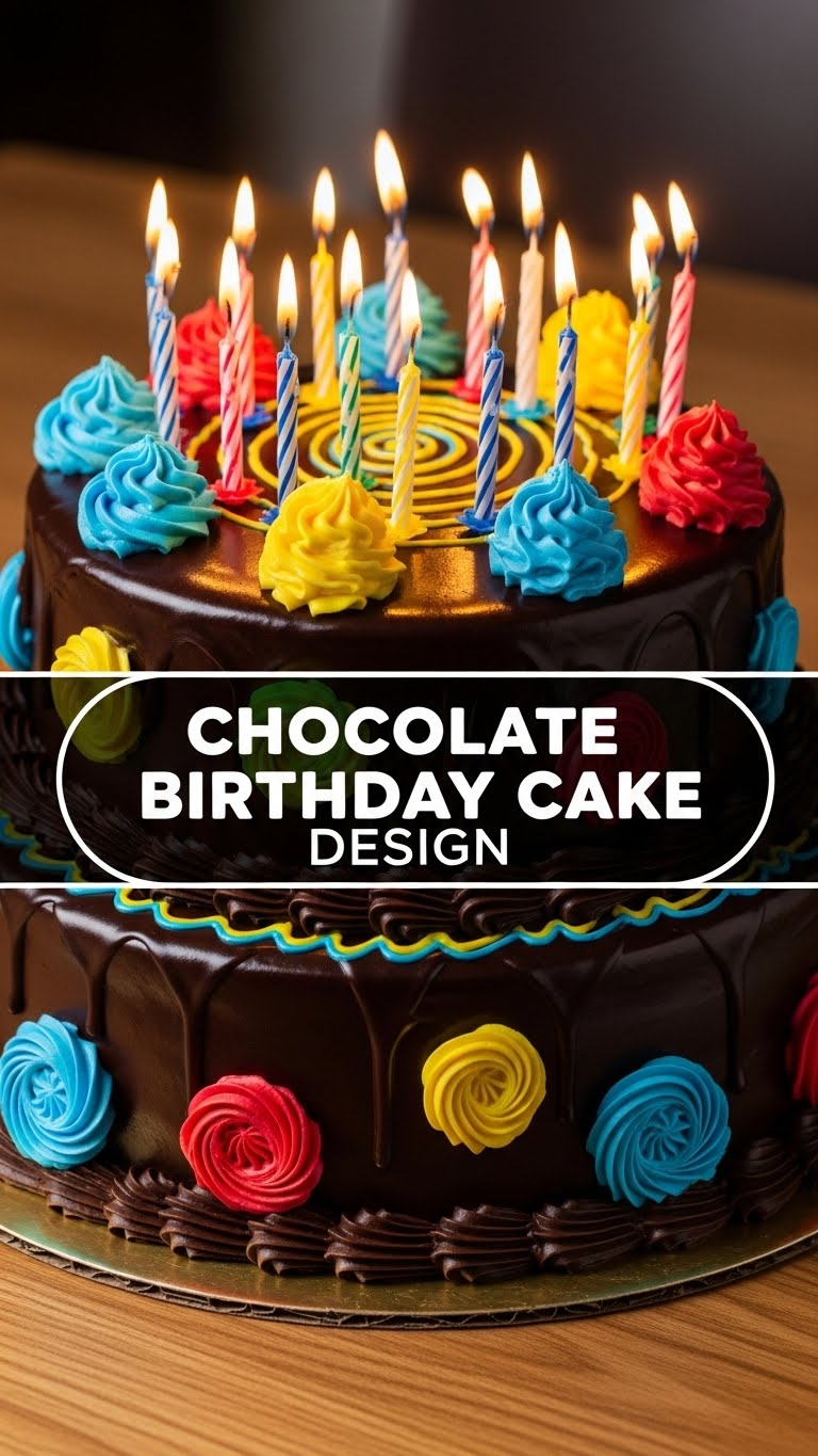 Chocolate Birthday Cake Design