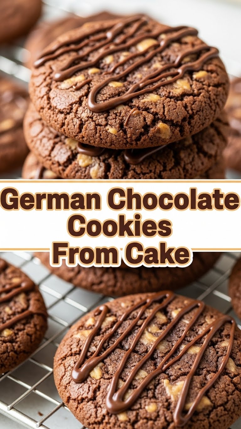 German Chocolate Cookies From Cake