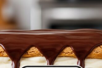 No Bake Chocolate Eclair Cake