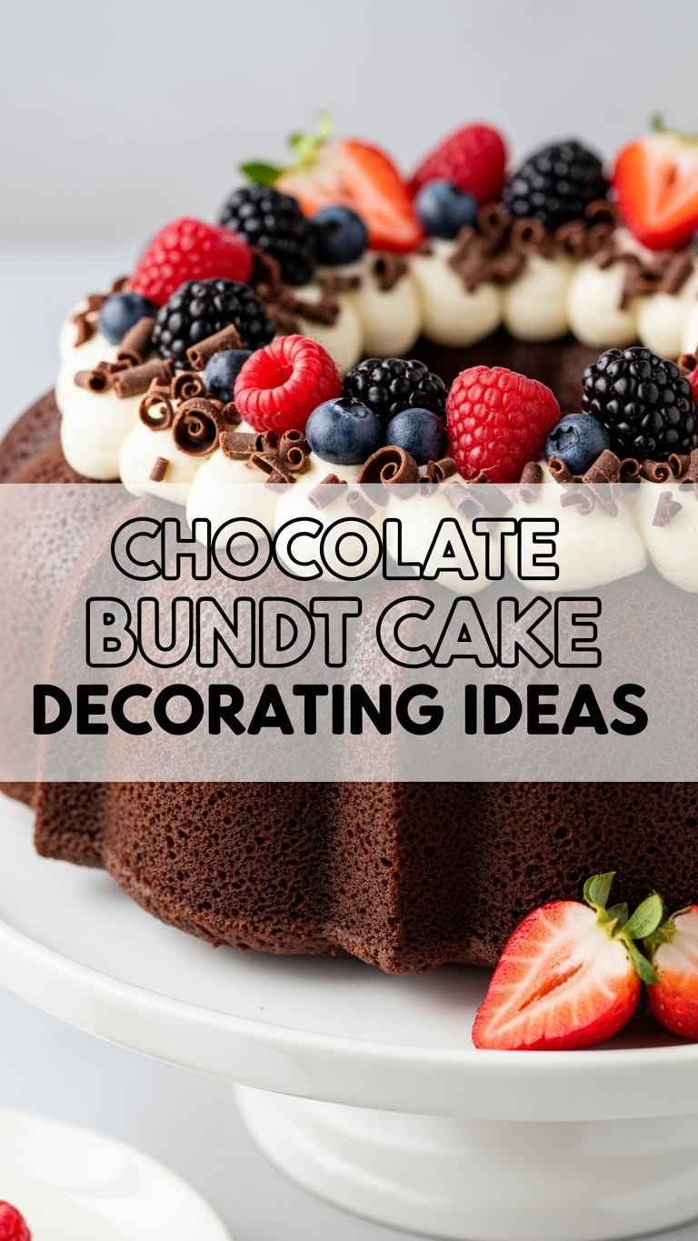 Chocolate Bundt Cake Decorating Ideas