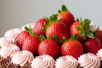 Chocolate And Strawberry Cake Decoration