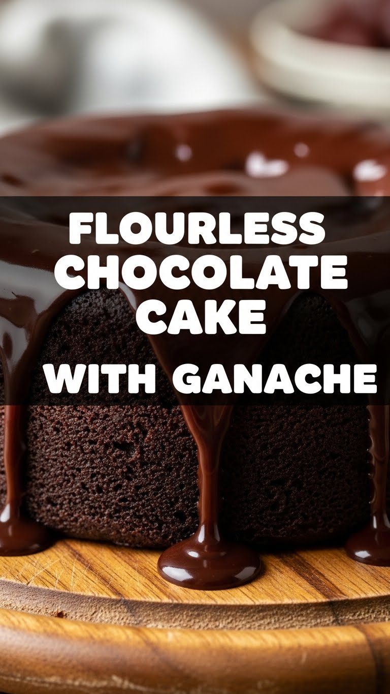Flourless Chocolate Cake With Ganache