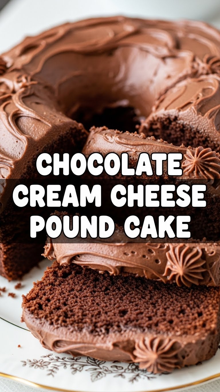 Chocolate Cream Cheese Pound Cake
