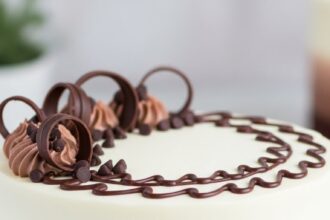 Chocolate And White Cake