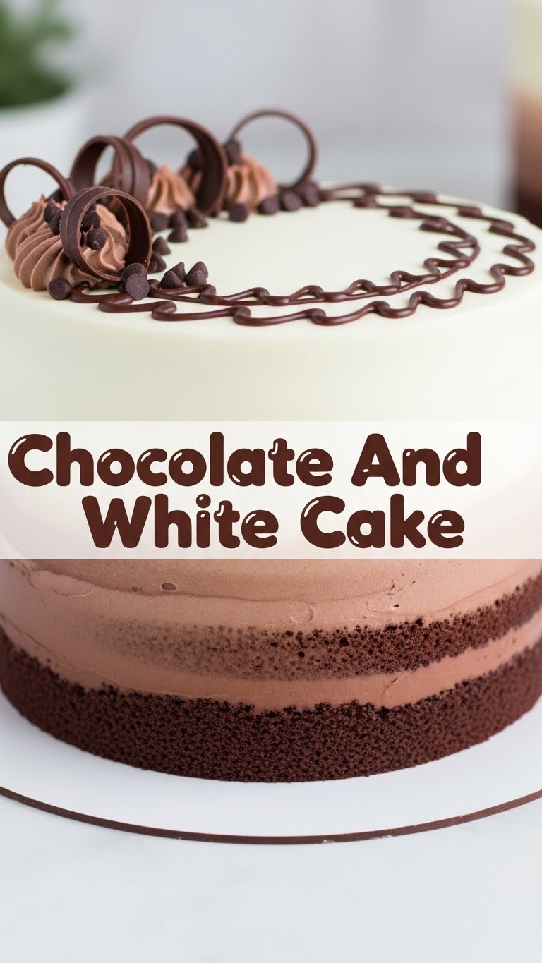 Chocolate And White Cake