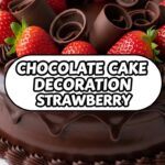Chocolate Cake Decoration Strawberry