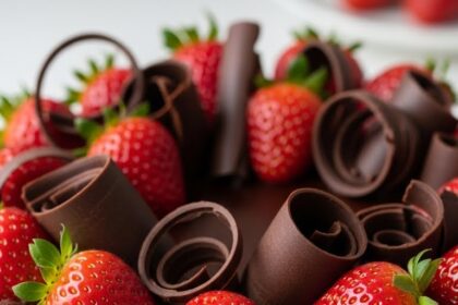 Chocolate Cake Decoration Strawberry