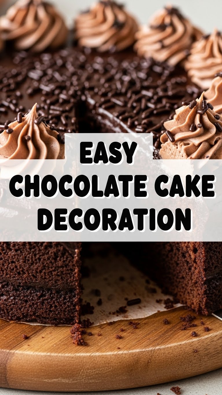 Easy Chocolate Cake Decoration
