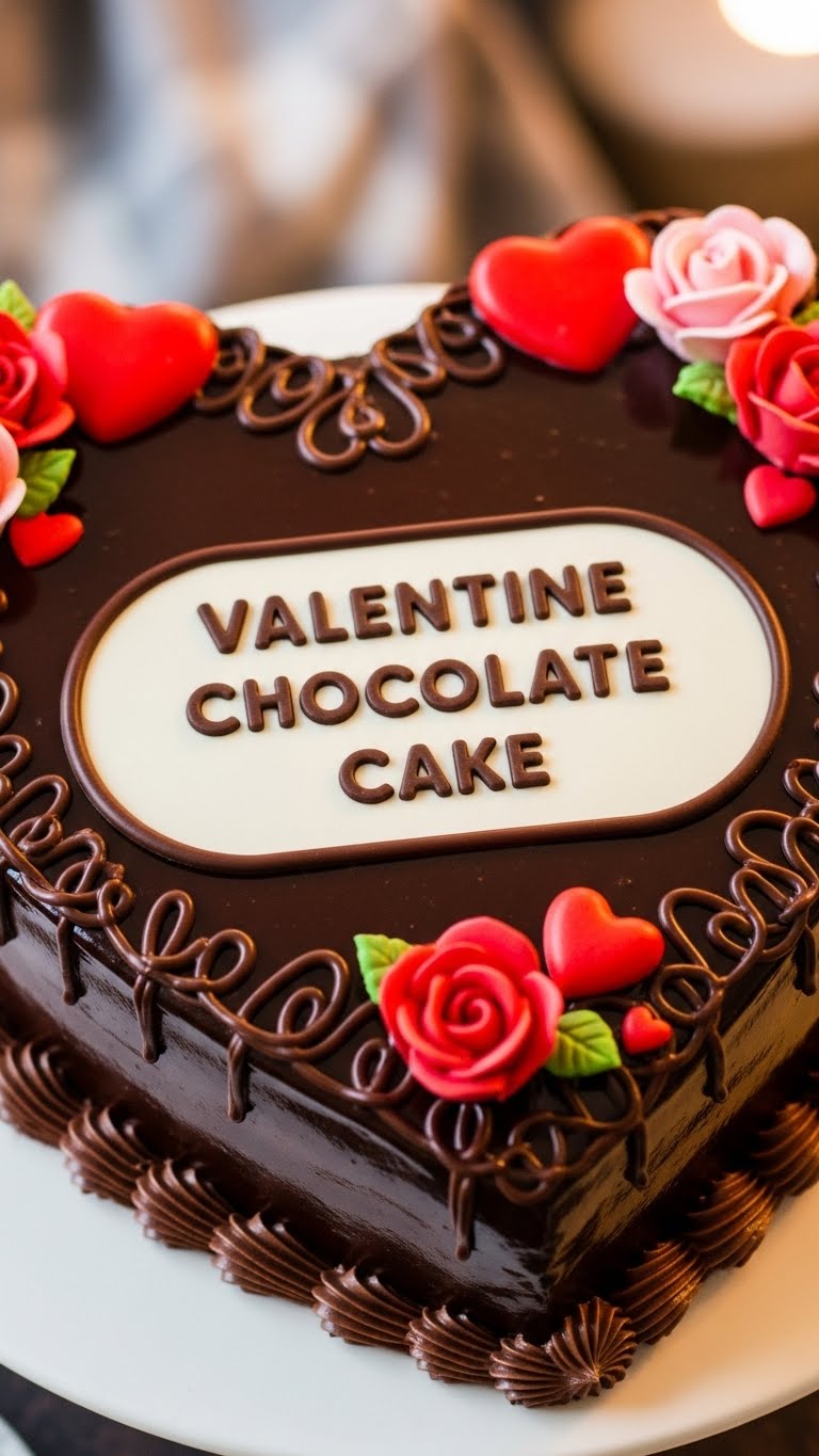 Valentine Chocolate Cake