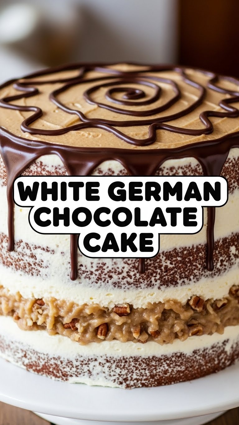 White German Chocolate Cake