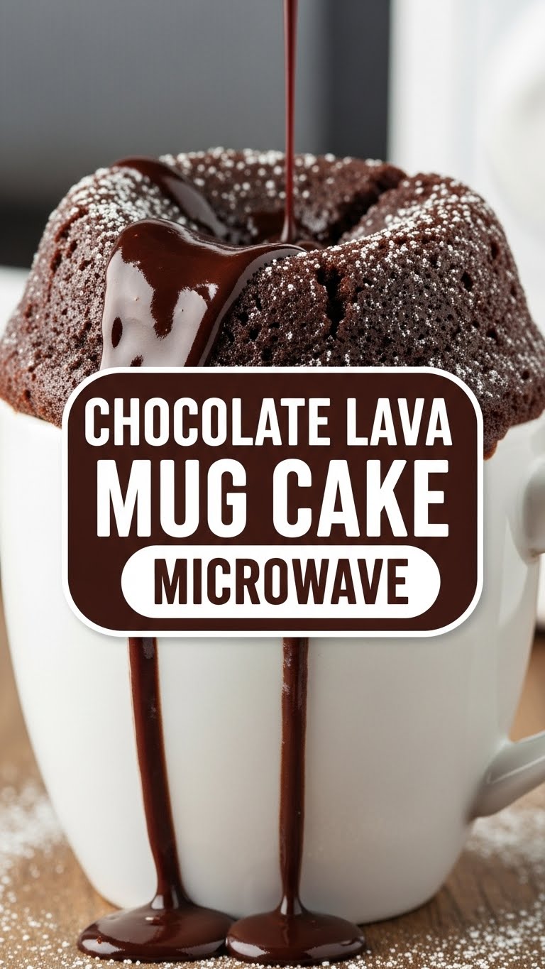 Chocolate Lava Mug Cake Microwave