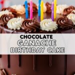 Chocolate Ganache Birthday Cake