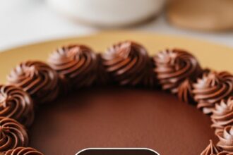 Dark Chocolate Birthday Cake